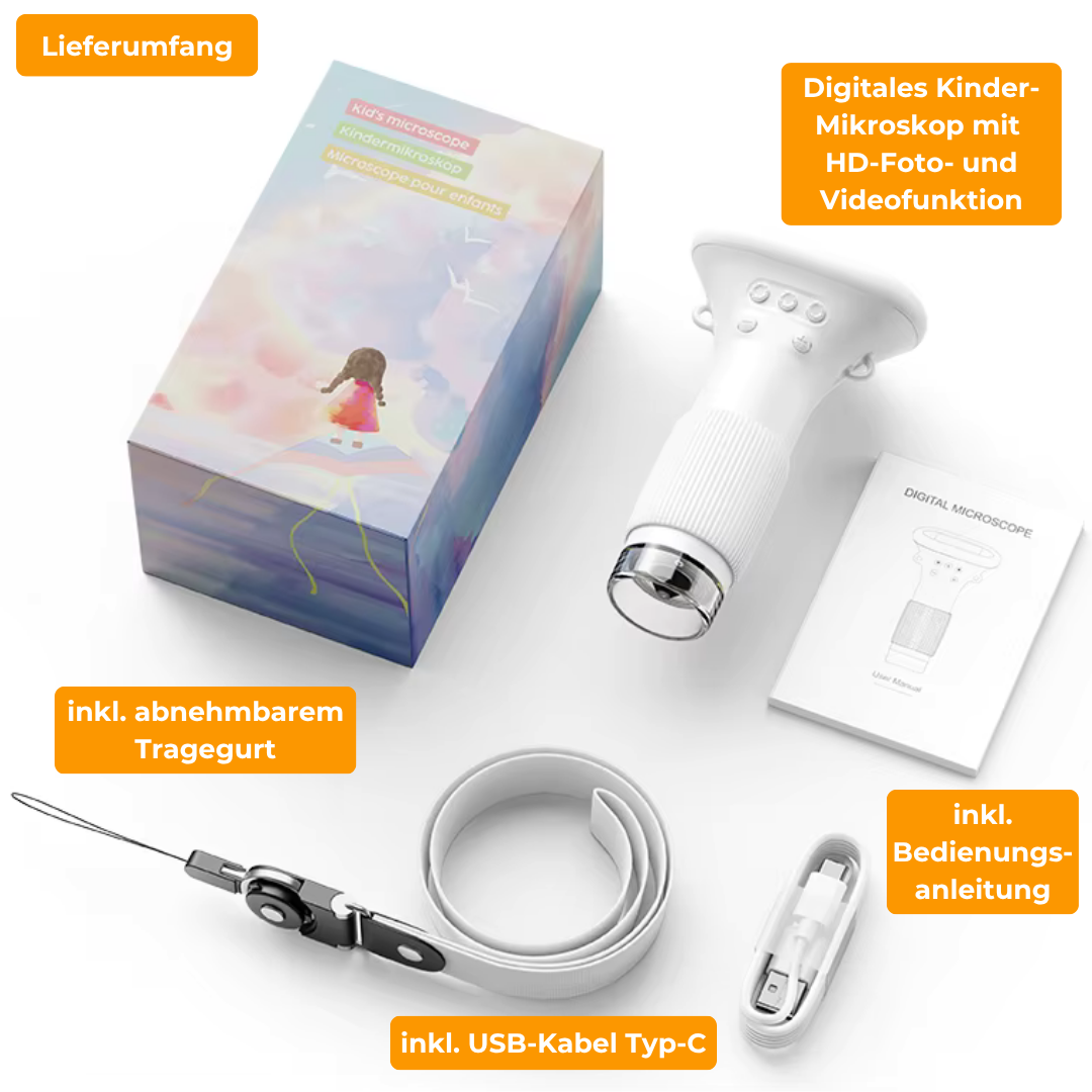 Luupinho™ – Das Forscher-Taschenmikroskop für Kids