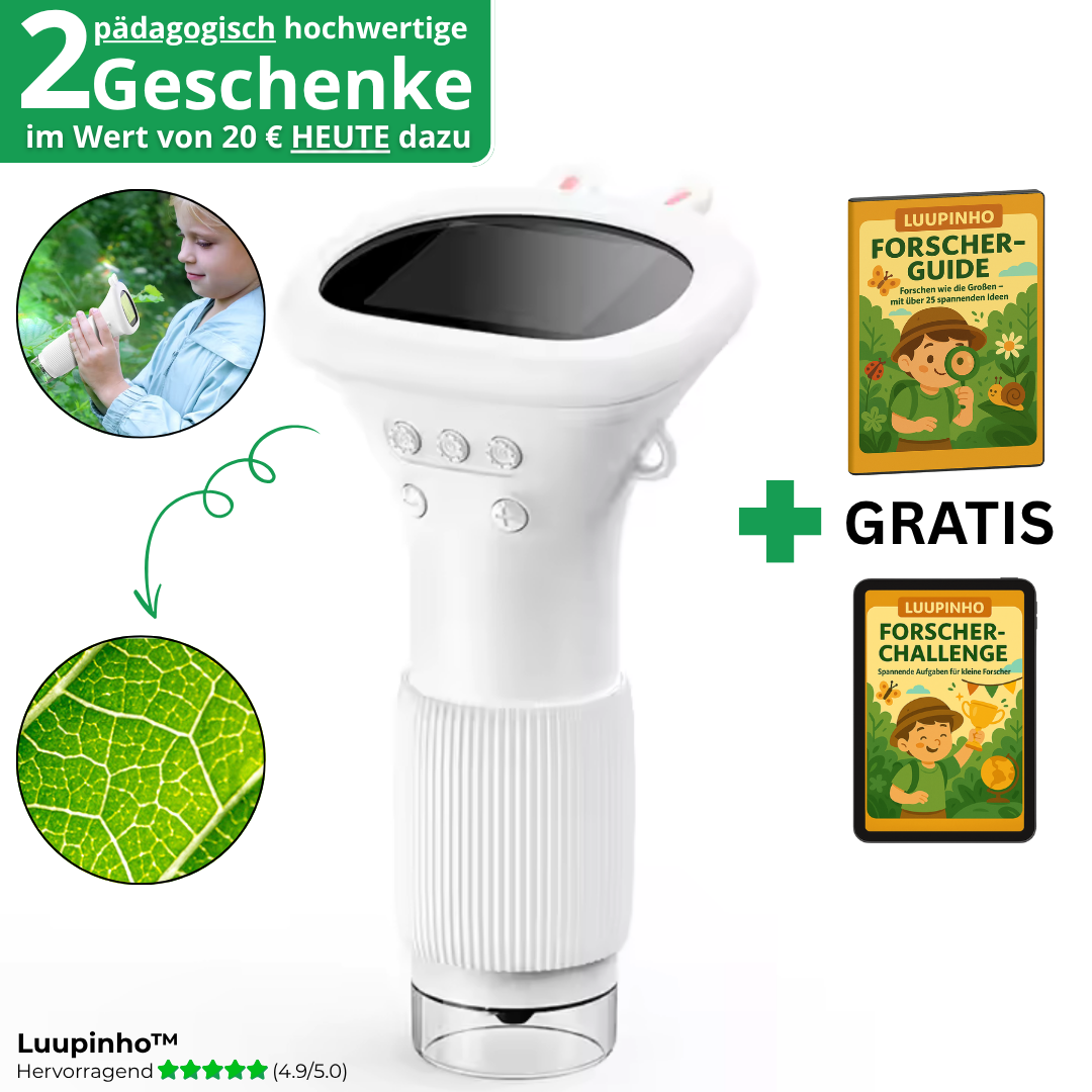 Luupinho™ – Das Forscher-Taschenmikroskop für Kids