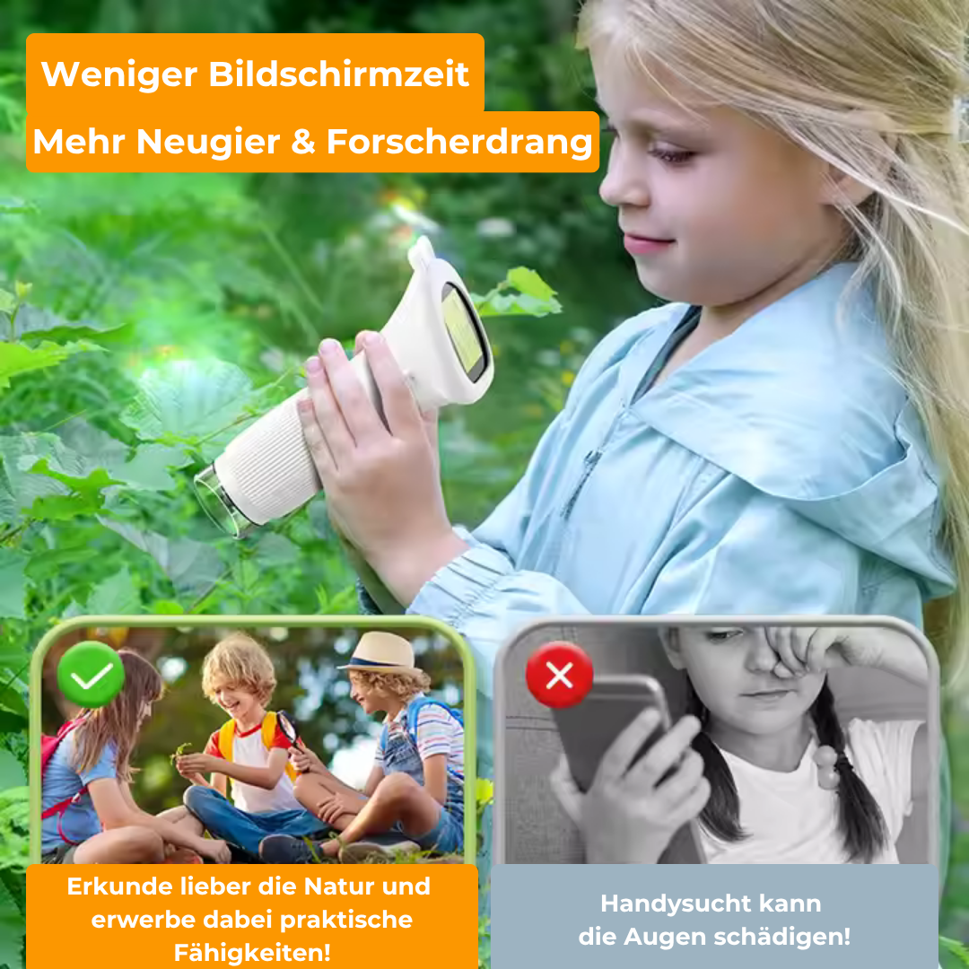 Luupinho™ – Das Forscher-Taschenmikroskop für Kids