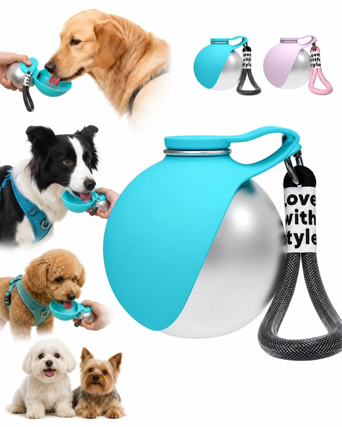 AquaBall - smarte Hundetrinkflasche für unterwegs